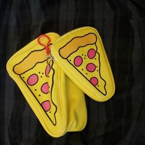 Pizza shaped backpack + coin purse